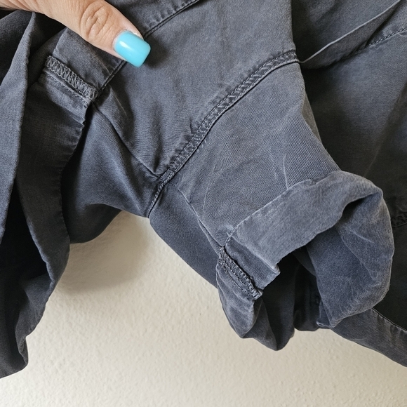 Aerie | Gray Flowy Tie Waist Shorts M - Picture 4 of 9